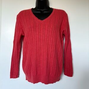 Brooks Brothers Silk/Cashmere V-Neck Sweater | Size Large